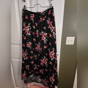 Faux wrap skirt